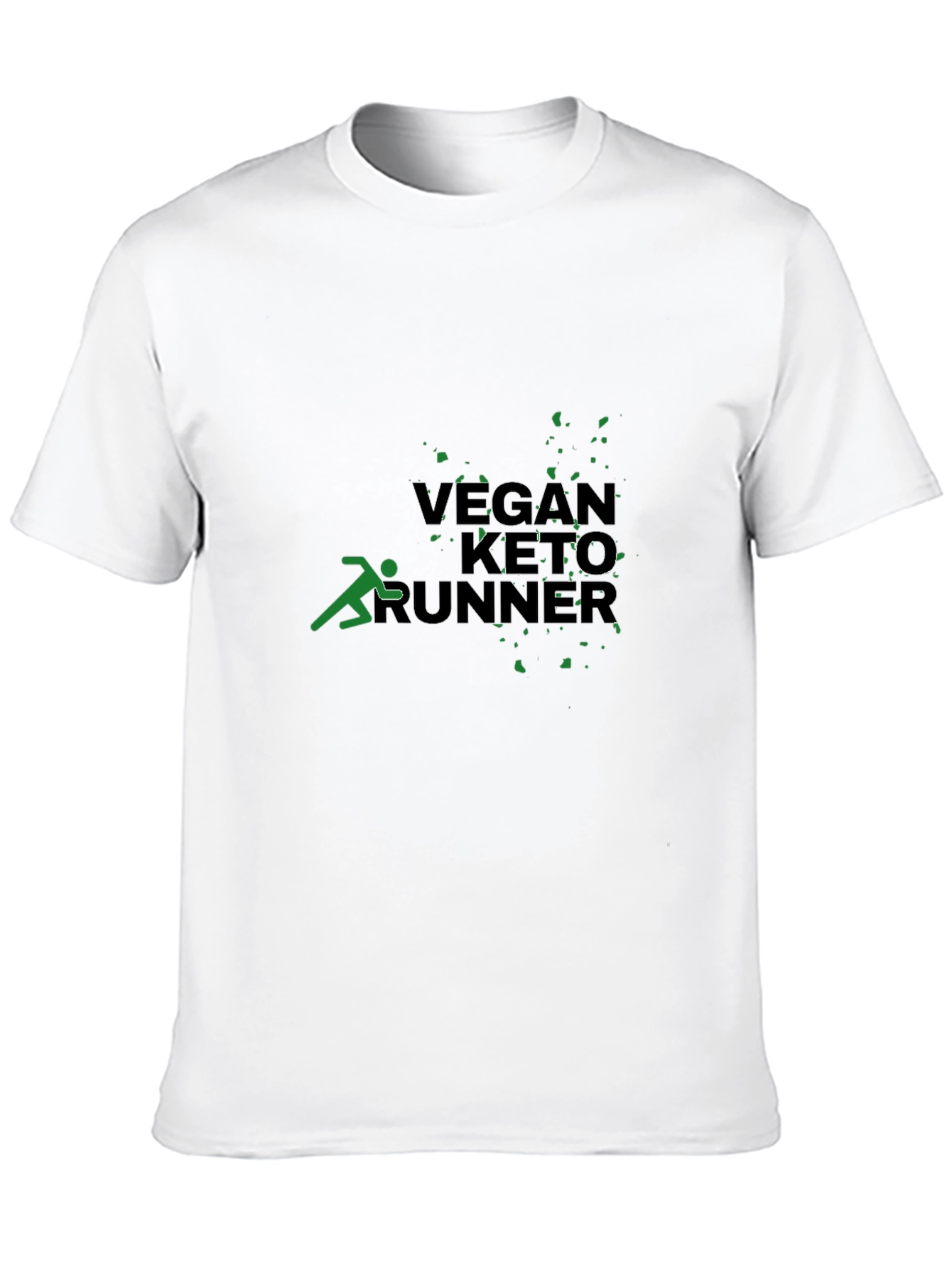 Camiseta Negra: Vegan Keto Runner