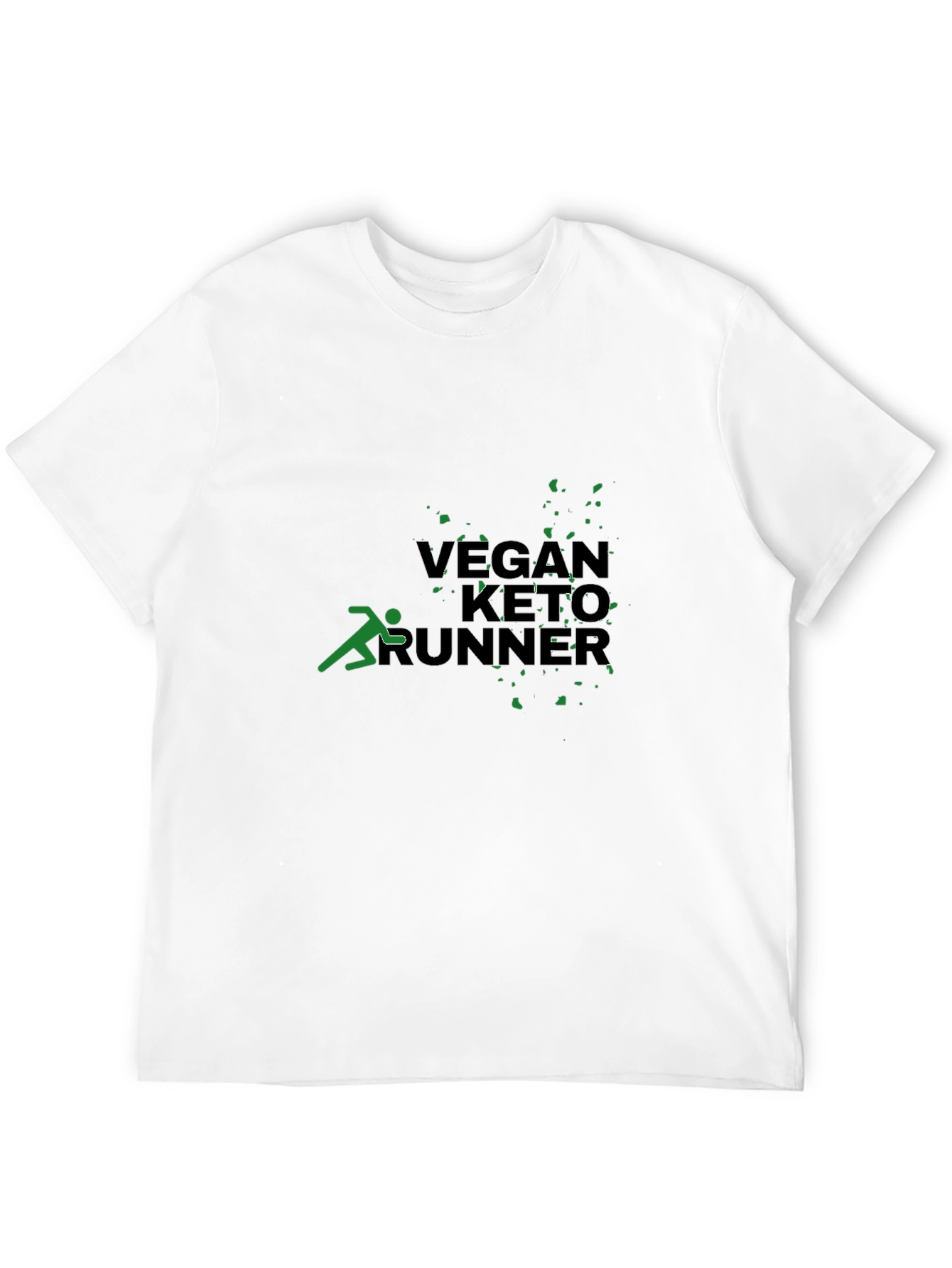 Camiseta Negra: Vegan Keto Runner