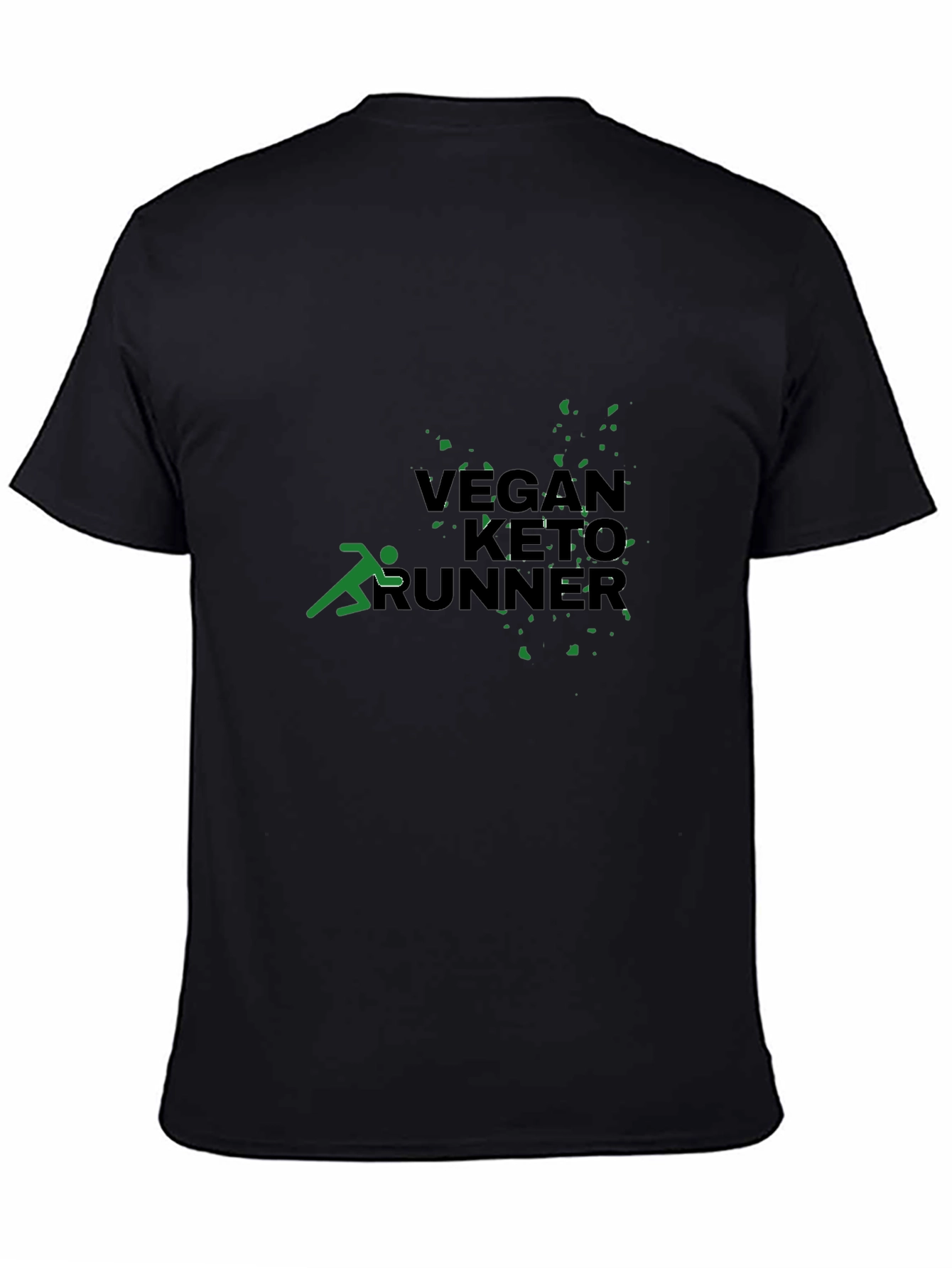 Camiseta Negra: Vegan Keto Runner