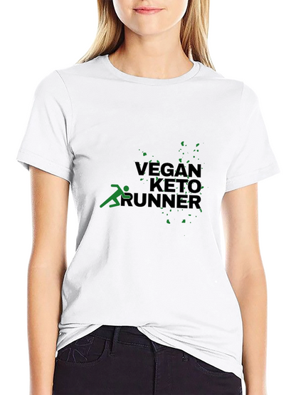 Camiseta Negra: Vegan Keto Runner