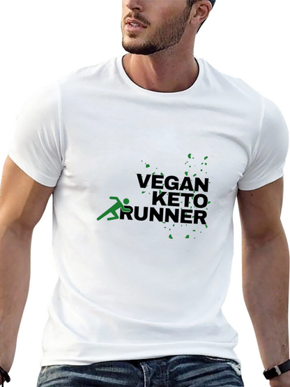 Camiseta Negra: Vegan Keto Runner
