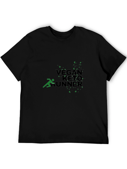 Camiseta Negra: Vegan Keto Runner