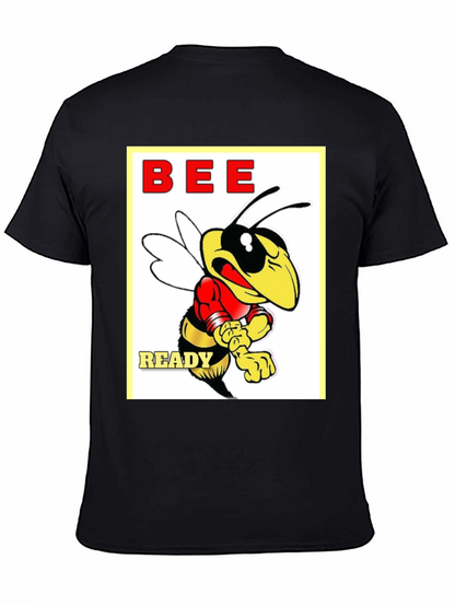 Camiseta Negra con Diseño de Abeja Bee Ready