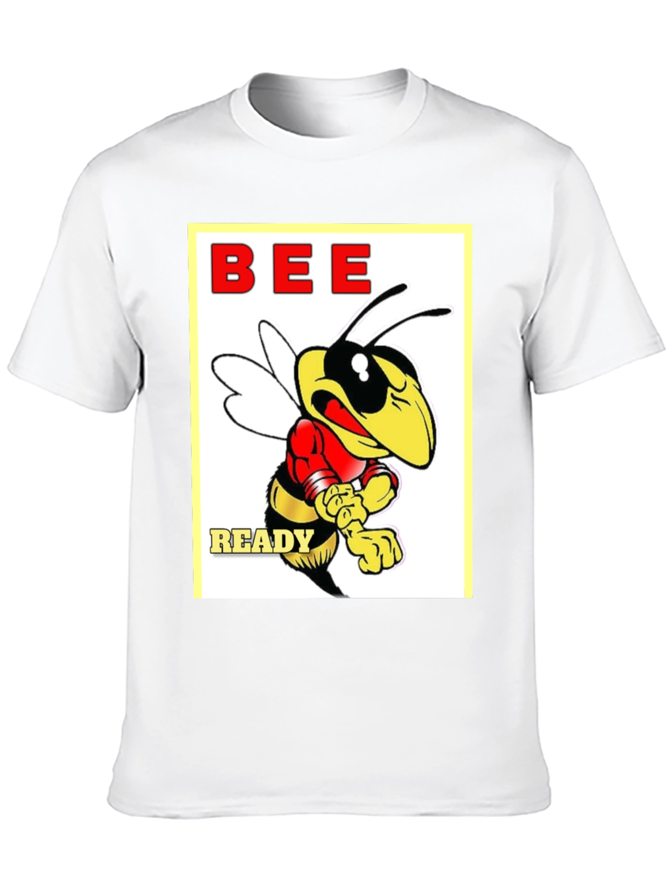 Camiseta Negra con Diseño de Abeja Bee Ready