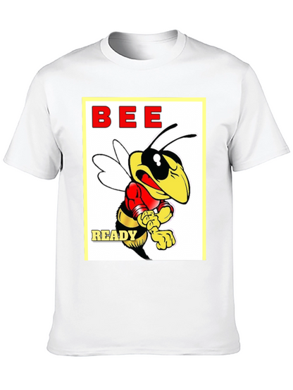 Camiseta Negra con Diseño de Abeja Bee Ready