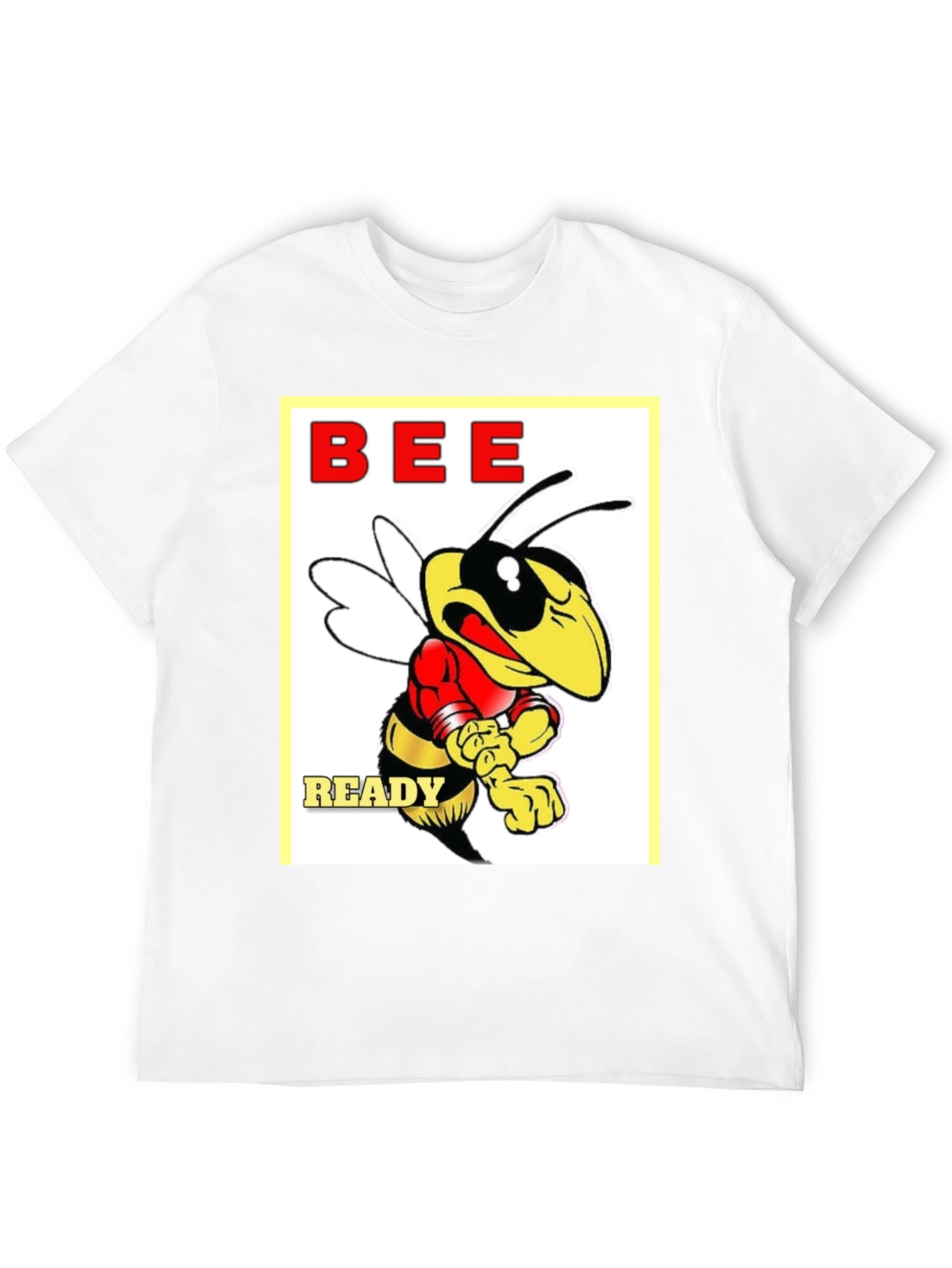Camiseta Negra con Diseño de Abeja Bee Ready