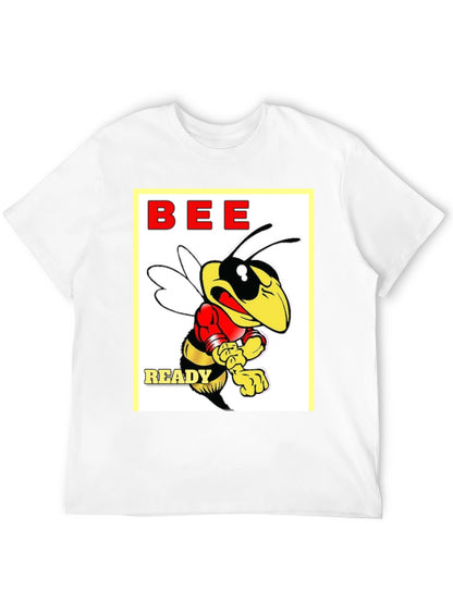 Camiseta Negra con Diseño de Abeja Bee Ready