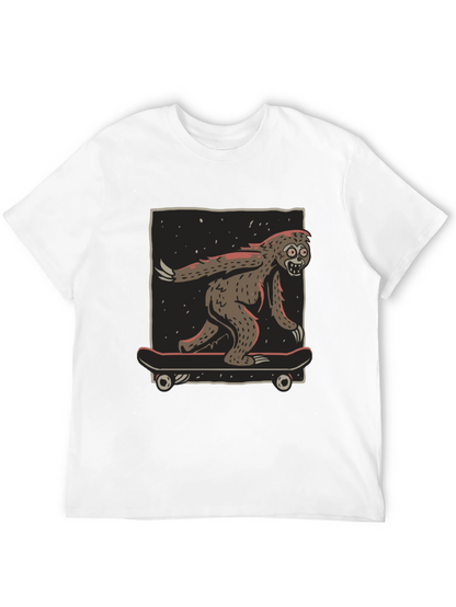 Camiseta Negra con Diseño de Yeti Skater