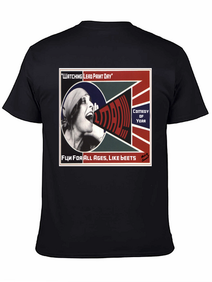 Camiseta Negra con Diseño Watching Lead Paint Day
