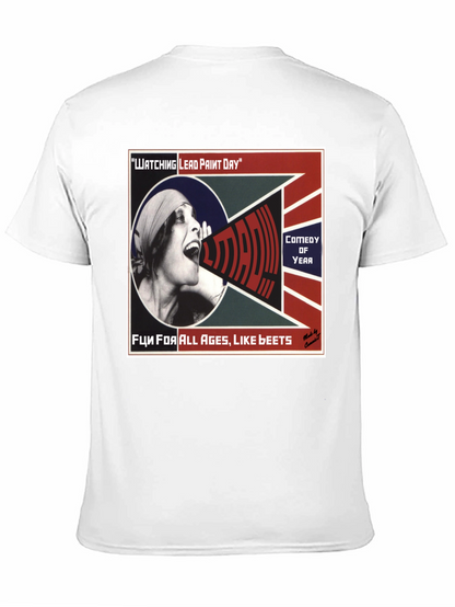 Camiseta Negra con Diseño Watching Lead Paint Day