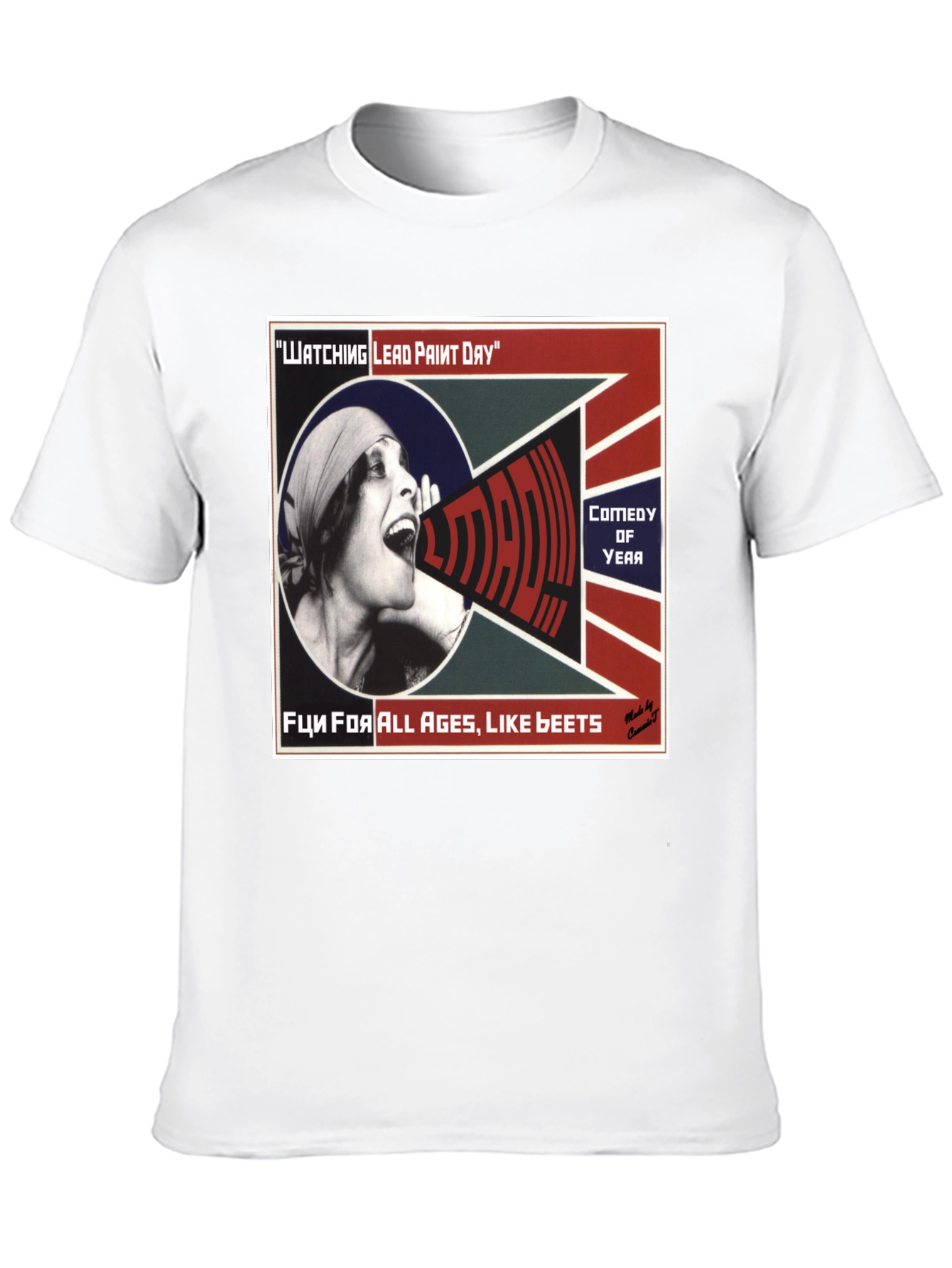 Camiseta Negra con Diseño Watching Lead Paint Day