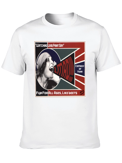 Camiseta Negra con Diseño Watching Lead Paint Day