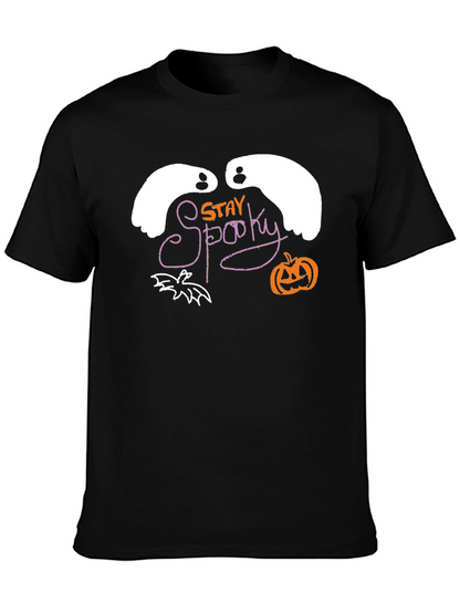 Camiseta Negra Stay Spooky Halloween