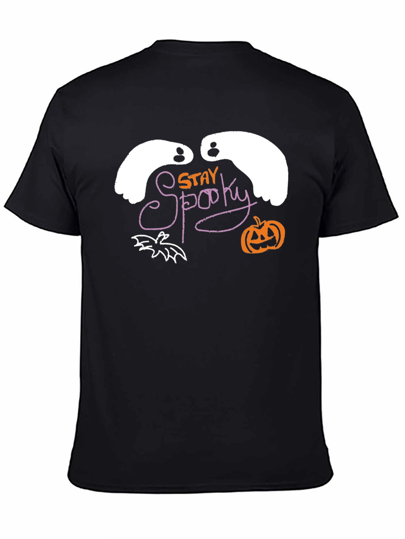 Camiseta Negra Stay Spooky Halloween