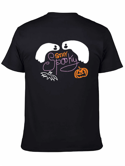 Camiseta Negra Stay Spooky Halloween