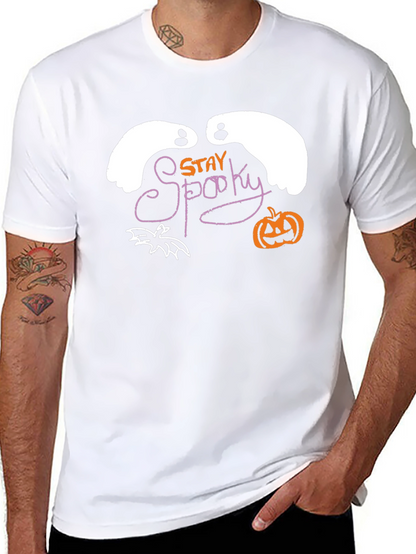 Camiseta Negra Stay Spooky Halloween