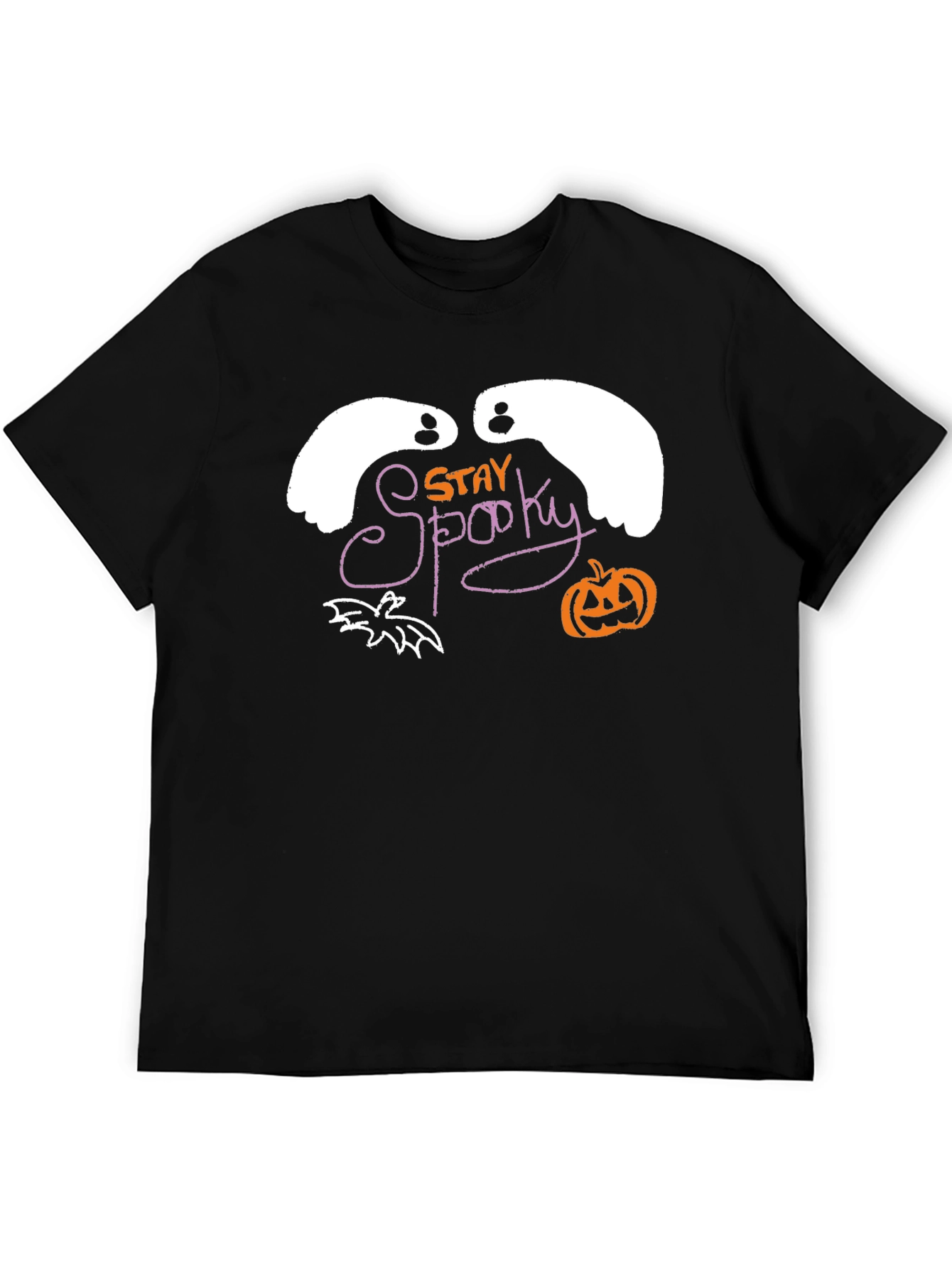 Camiseta Negra Stay Spooky Halloween
