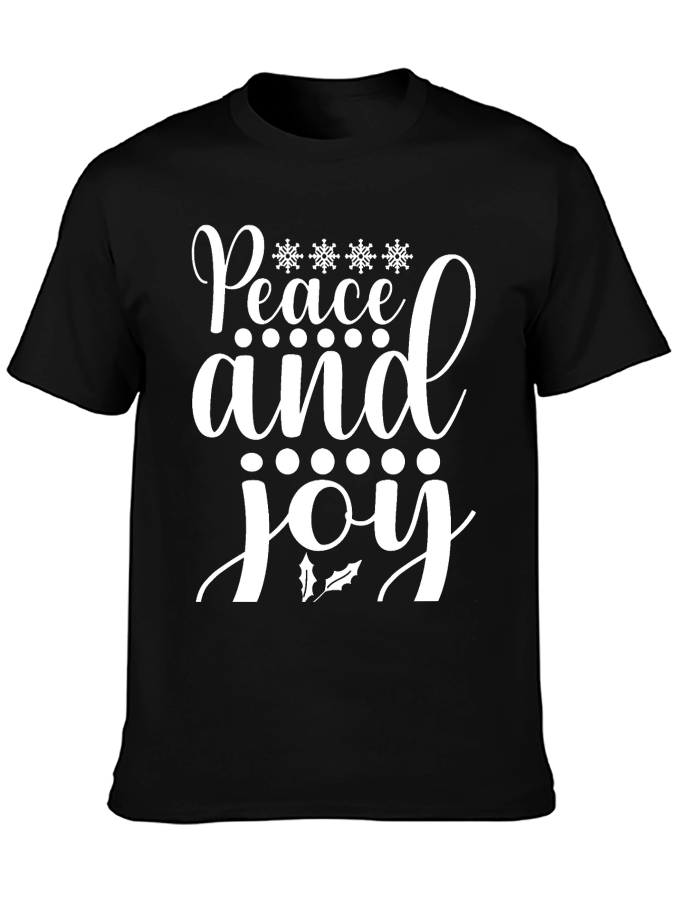 Camiseta Navideña Paz y Alegría para Hombre