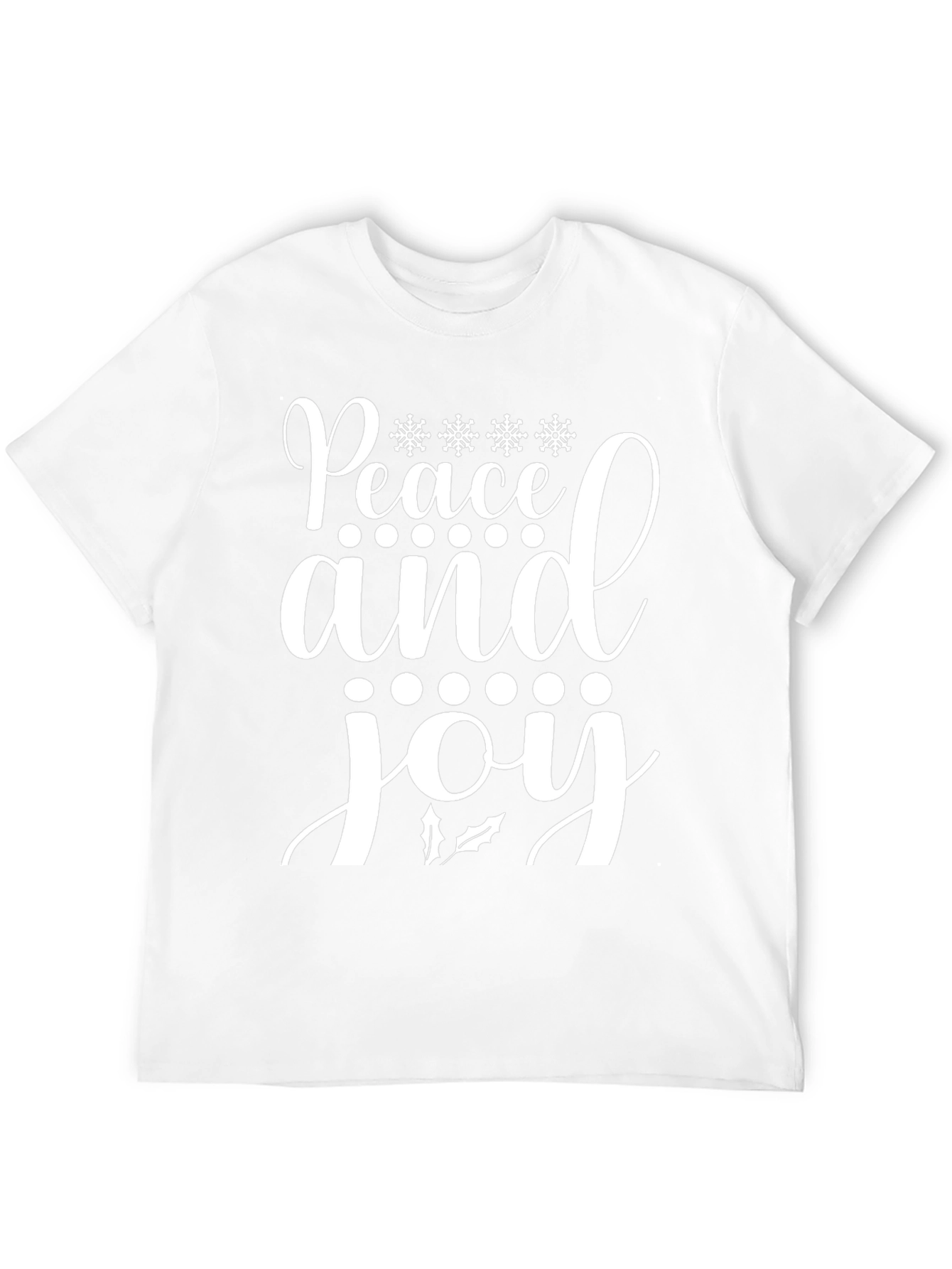 Camiseta Navideña Paz y Alegría para Hombre