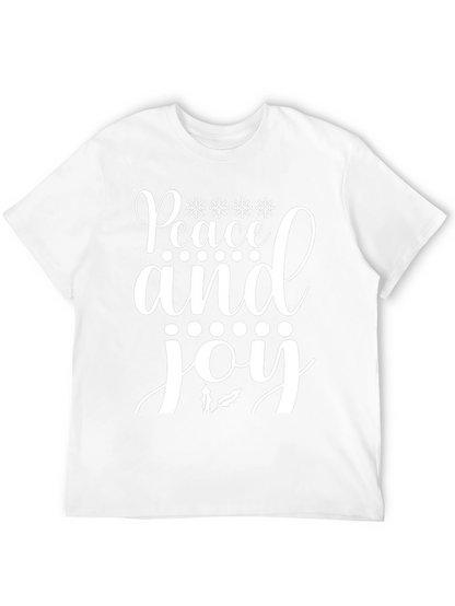 Camiseta Navideña Paz y Alegría para Hombre