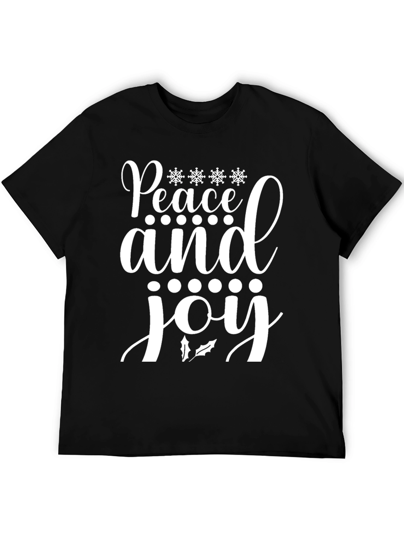 Camiseta Navideña Paz y Alegría para Hombre