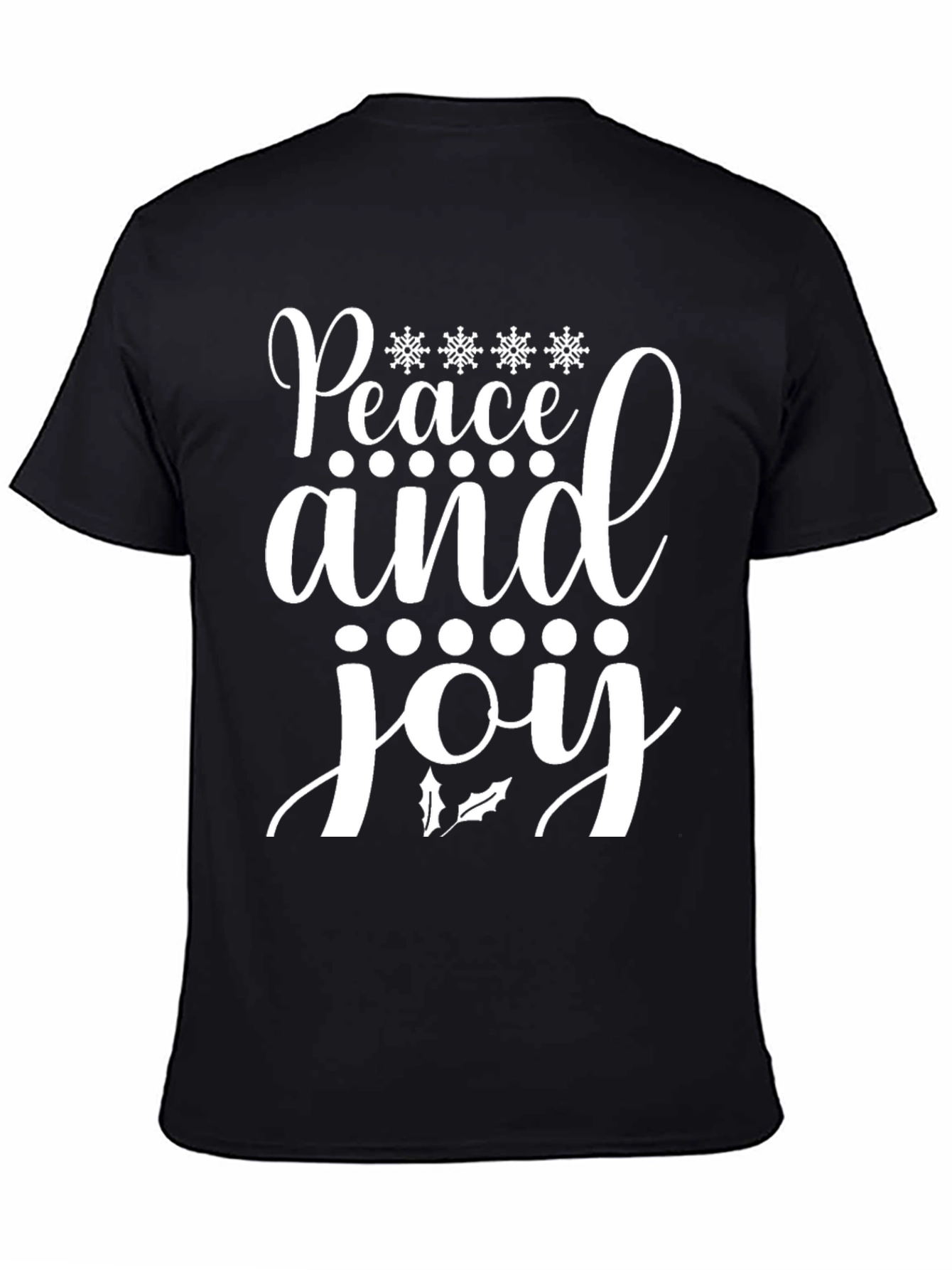 Camiseta Navideña Paz y Alegría para Hombre