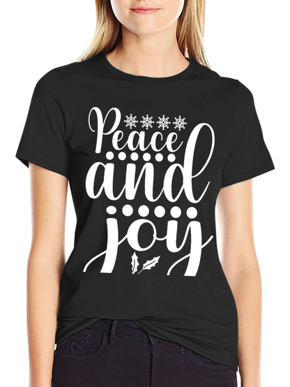 Camiseta Navideña Paz y Alegría para Hombre