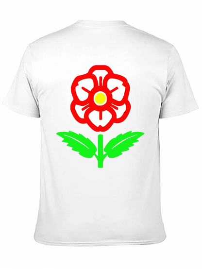 Camiseta Negra con Rosa de Lancashire