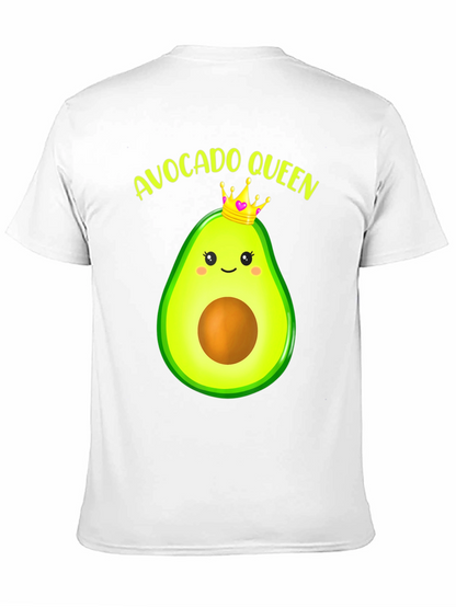Camiseta Negra Avocado Queen para Hombre