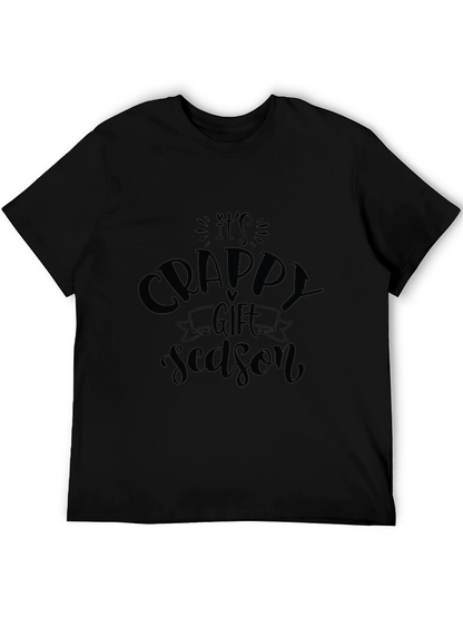 Camiseta Negra Humorística: Temporada de Regalos Basura