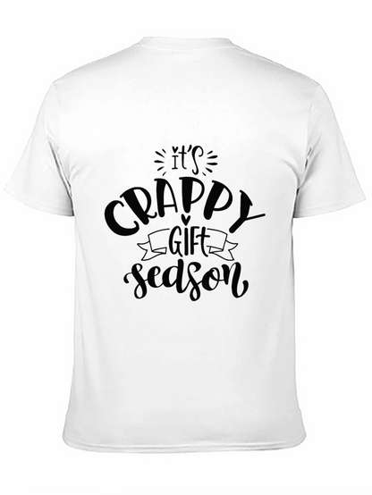 Camiseta Negra Humorística: Temporada de Regalos Basura