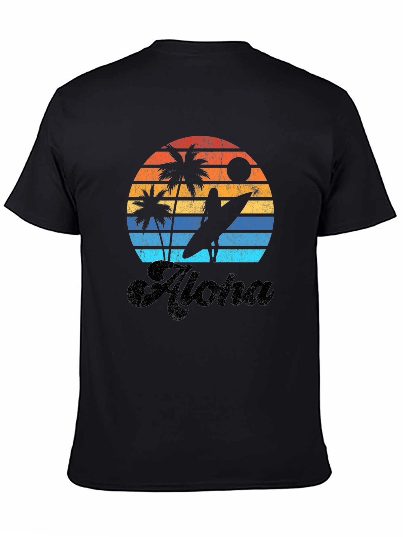 Camiseta Aloha Sunset Surf para Hombre