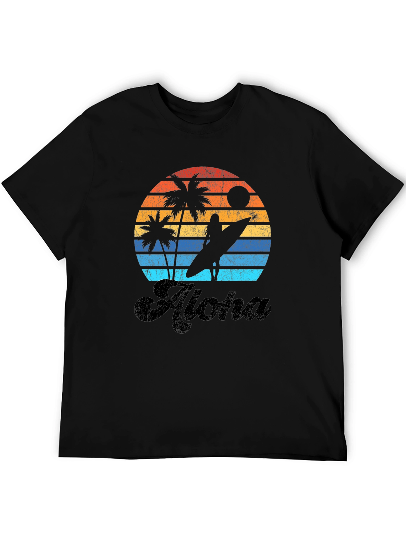 Camiseta Aloha Sunset Surf para Hombre