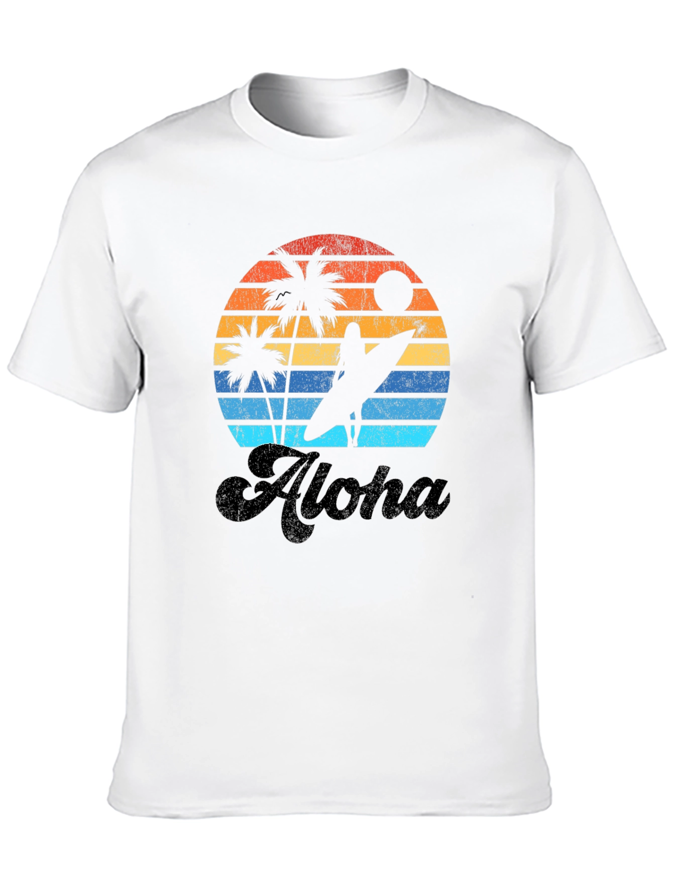 Camiseta Aloha Sunset Surf para Hombre