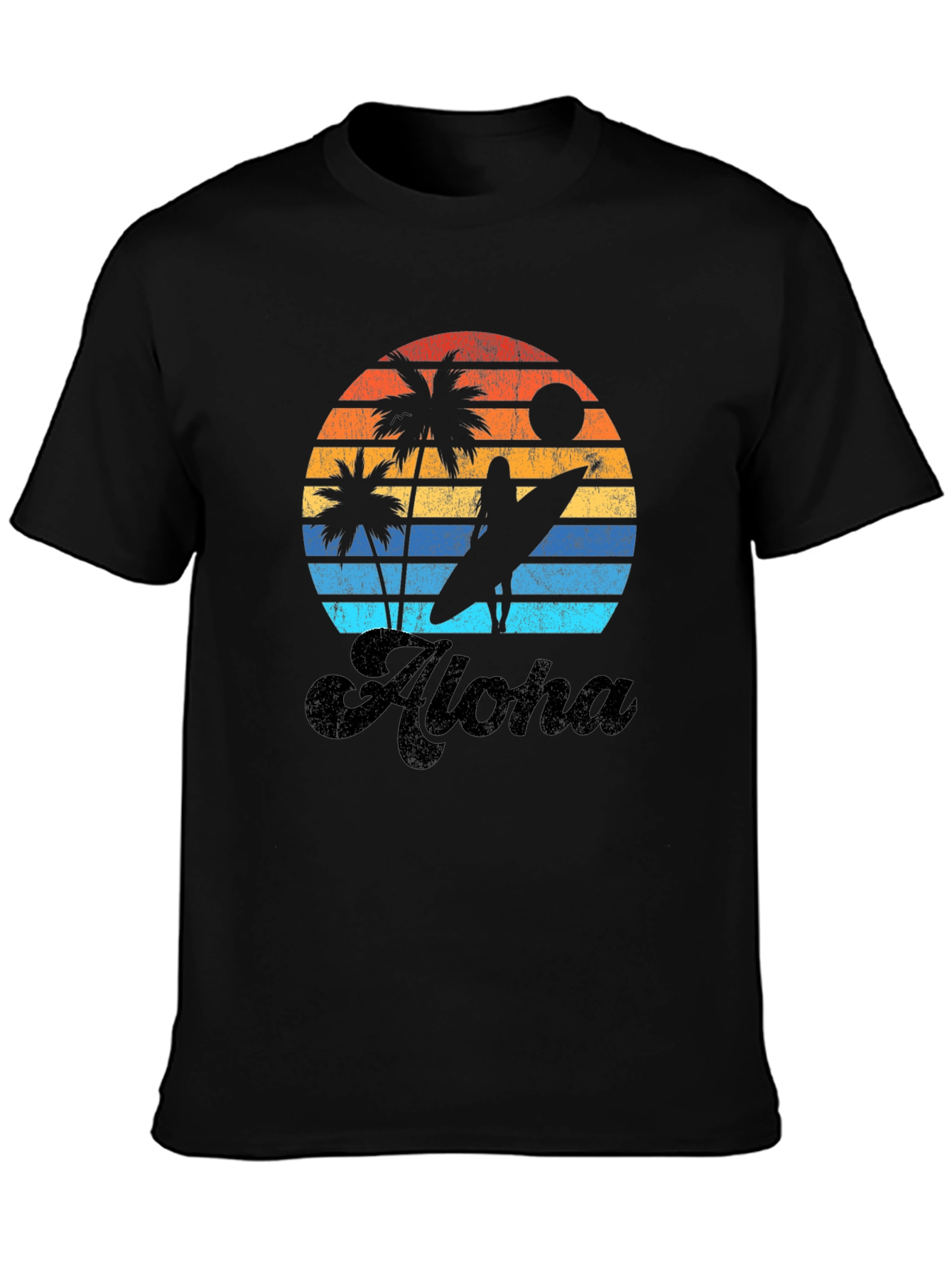 Camiseta Aloha Sunset Surf para Hombre