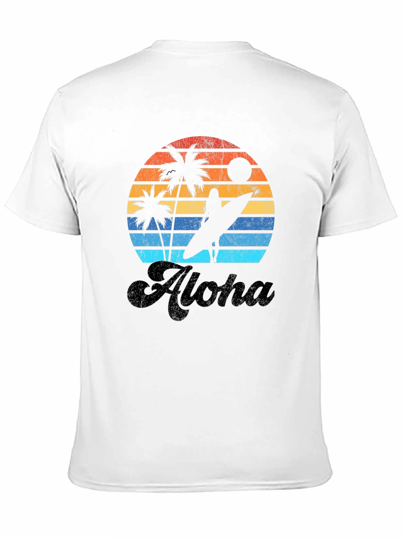 Camiseta Aloha Sunset Surf para Hombre