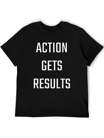 Camiseta Negra: ¡Acción Genera Resultados!