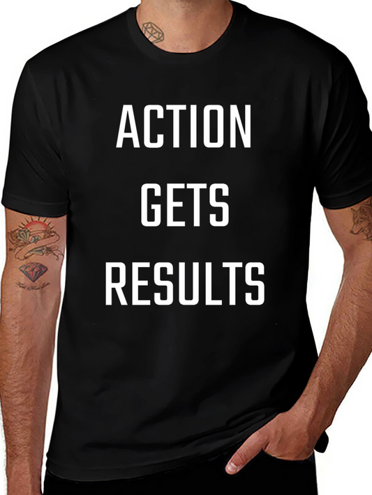 Camiseta Negra: ¡Acción Genera Resultados!