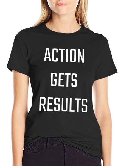 Camiseta Negra: ¡Acción Genera Resultados!