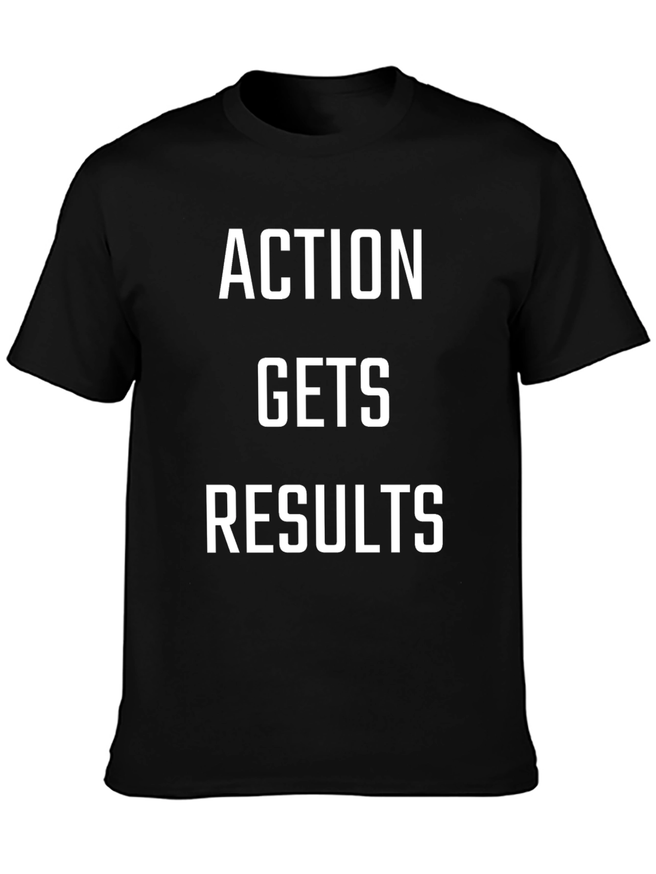 Camiseta Negra: ¡Acción Genera Resultados!