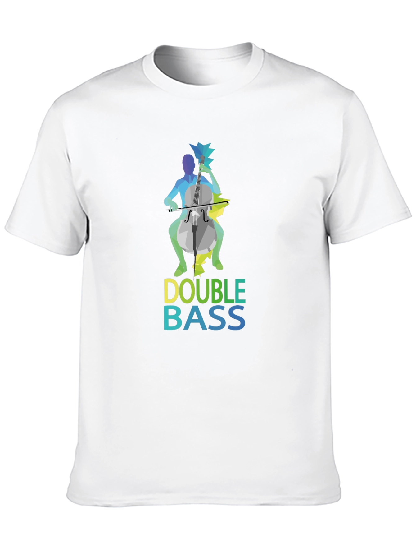 Camiseta Negra Hombre Diseño Double Bass
