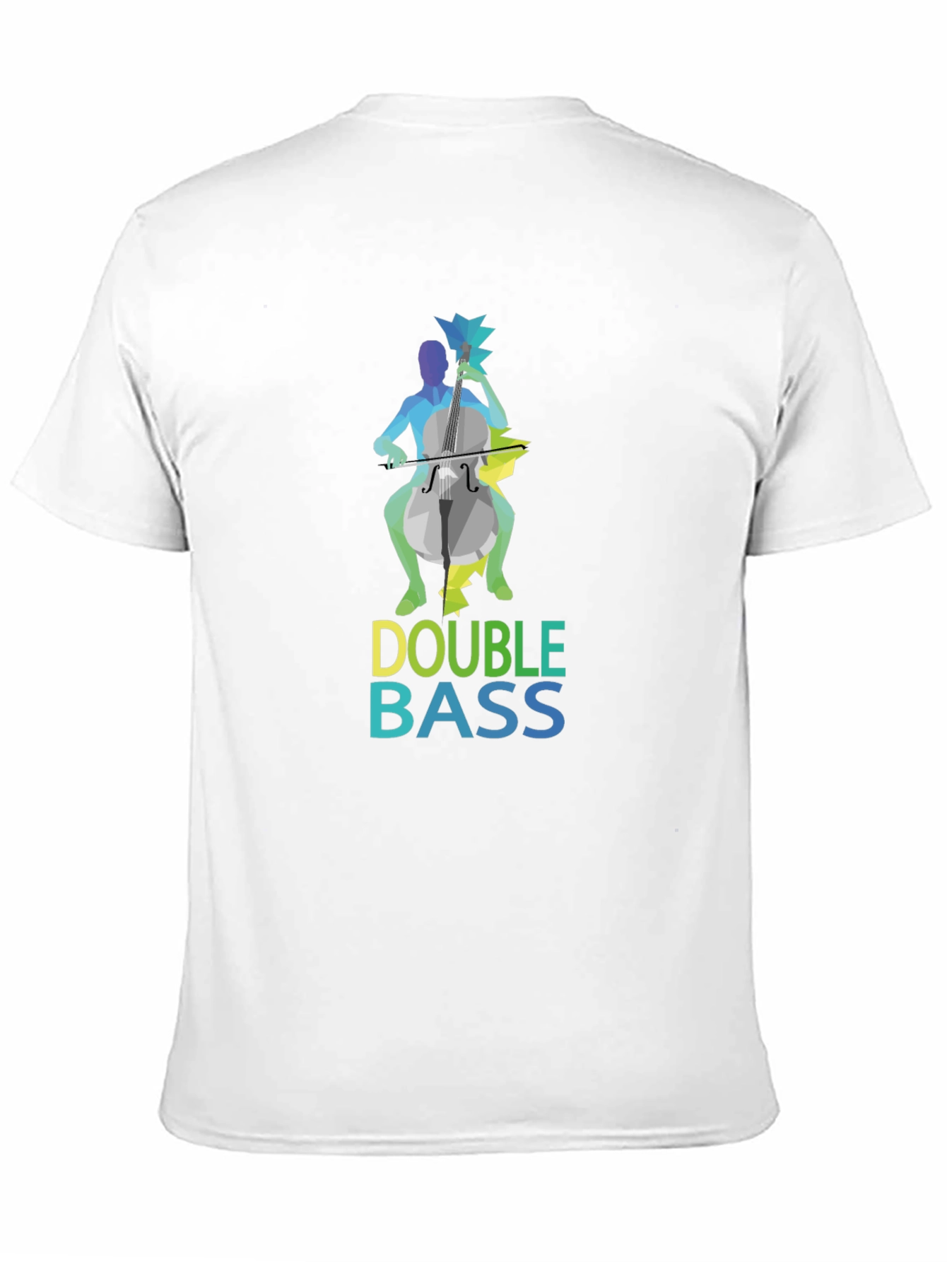 Camiseta Negra Hombre Diseño Double Bass