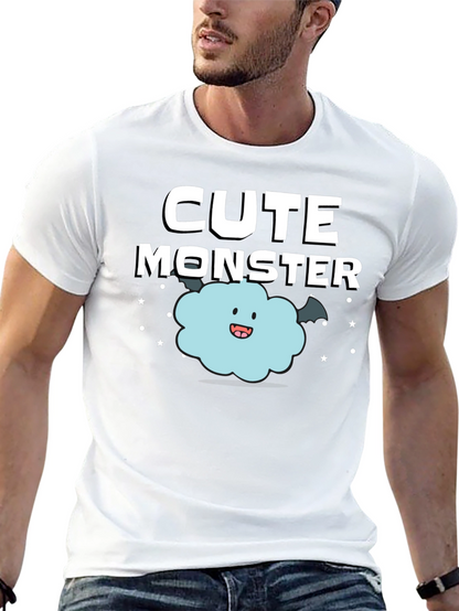 Camiseta Negra: Monstruo Adorable