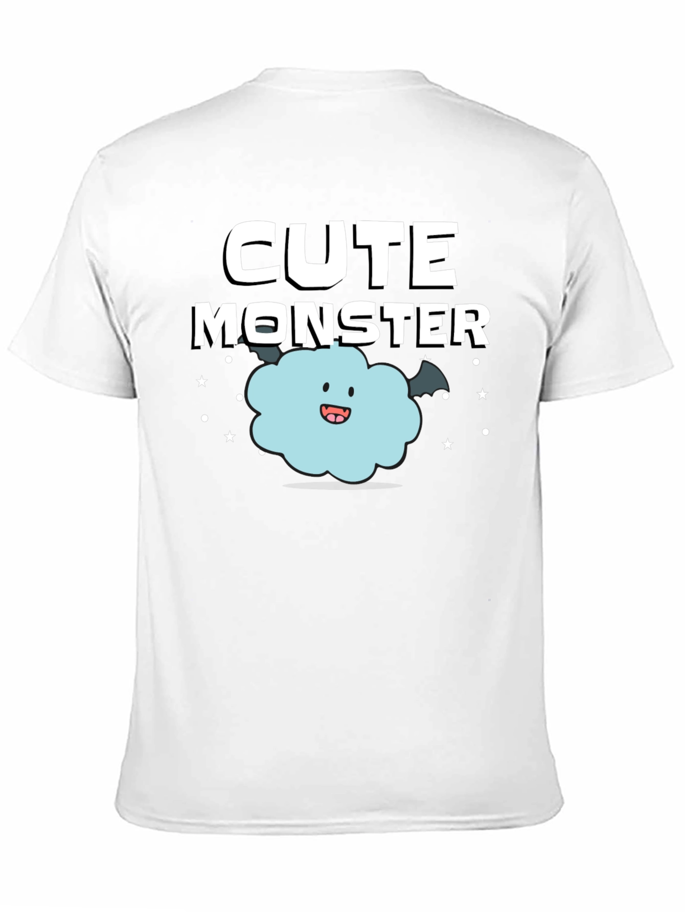 Camiseta Negra: Monstruo Adorable