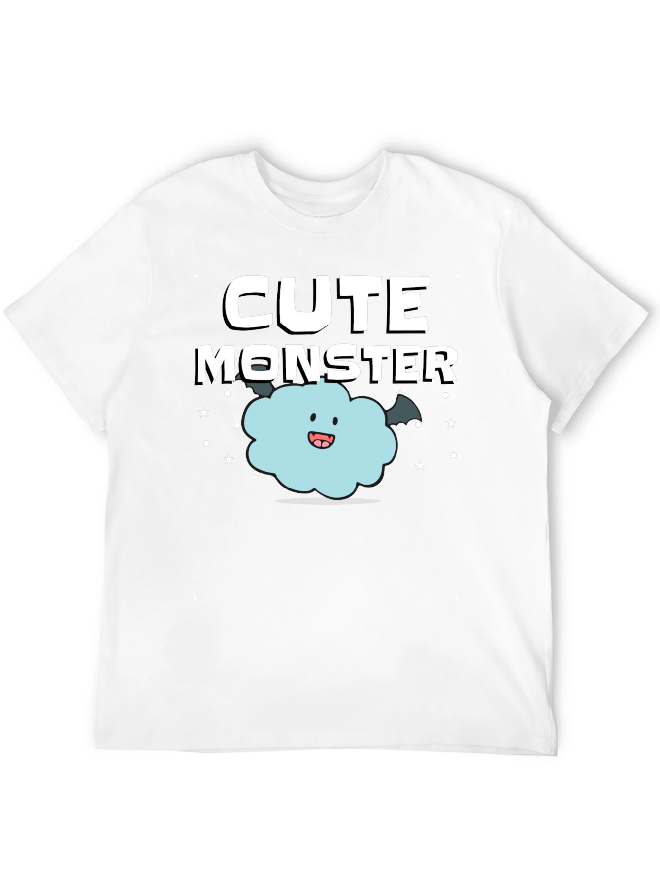 Camiseta Negra: Monstruo Adorable