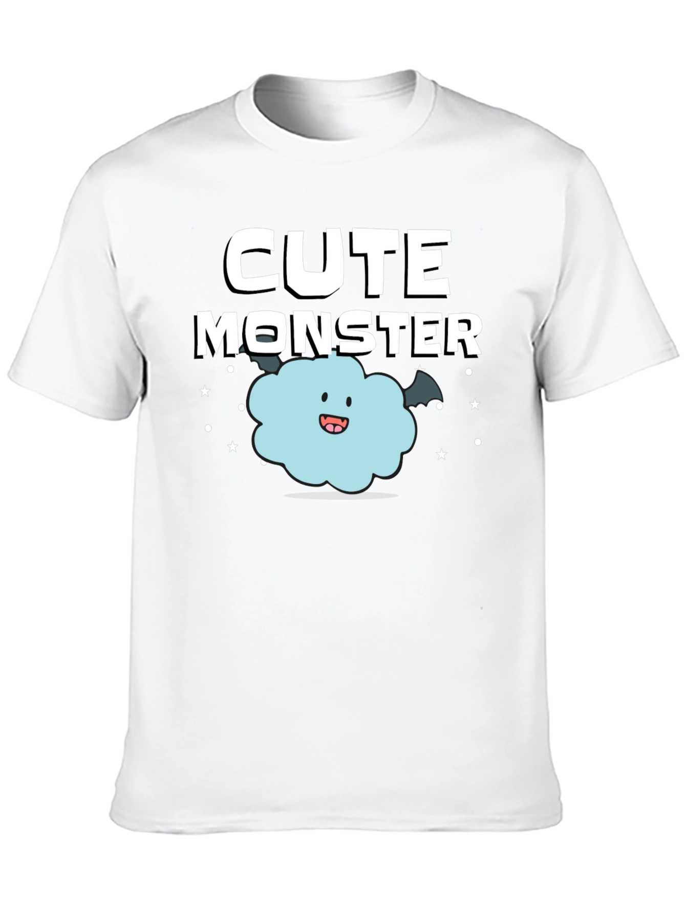 Camiseta Negra: Monstruo Adorable
