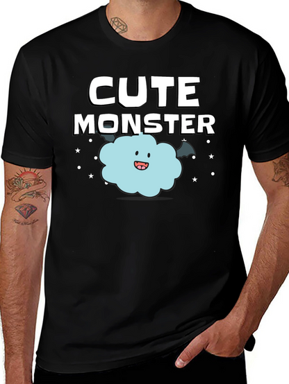 Camiseta Negra: Monstruo Adorable