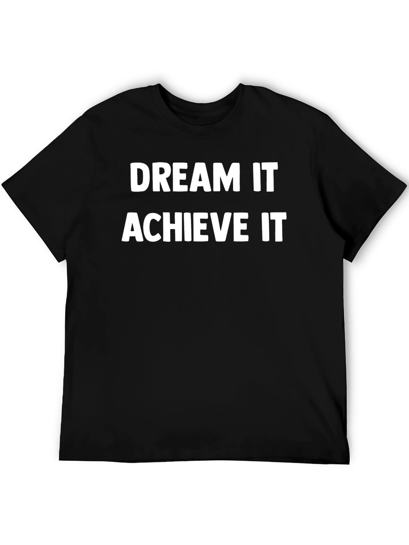 Camiseta Negra Inspiracional Sueña Logra