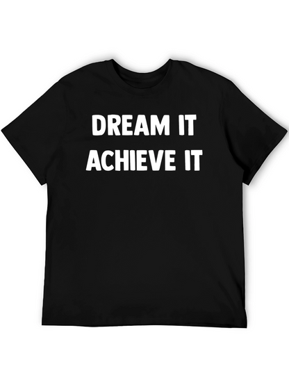 Camiseta Negra Inspiracional Sueña Logra