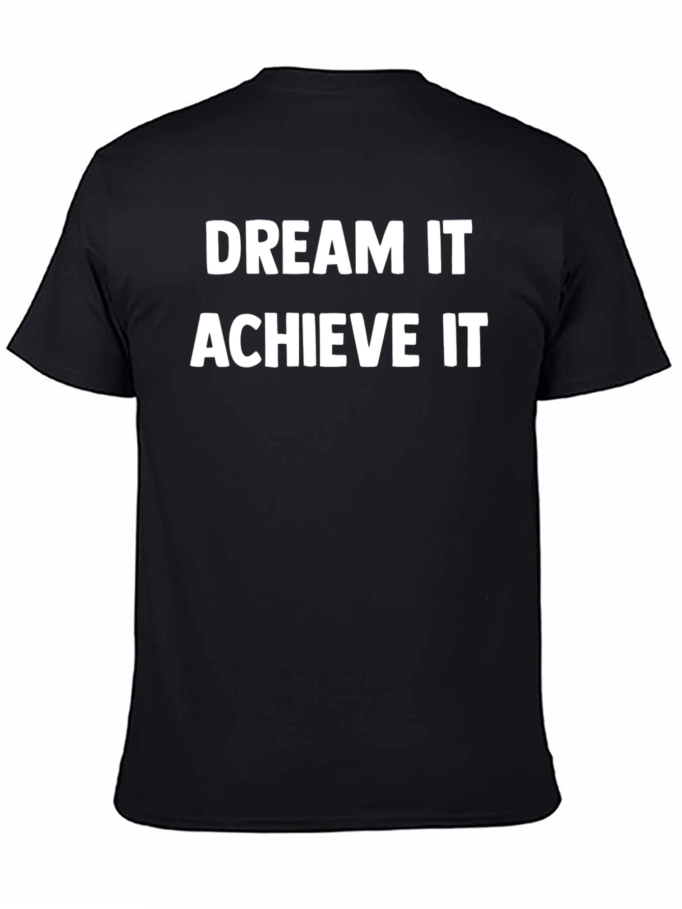 Camiseta Negra Inspiracional Sueña Logra